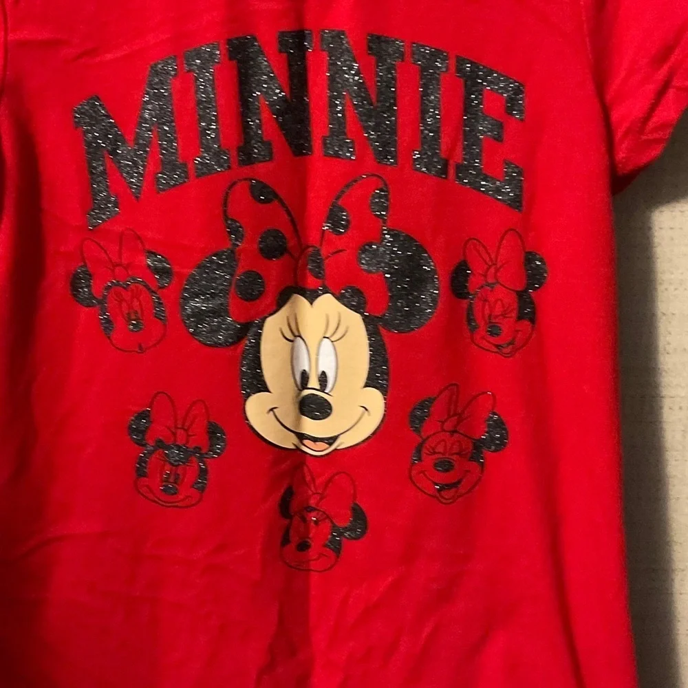 Disney Minnie Mouse Red Short Sleeve Tee